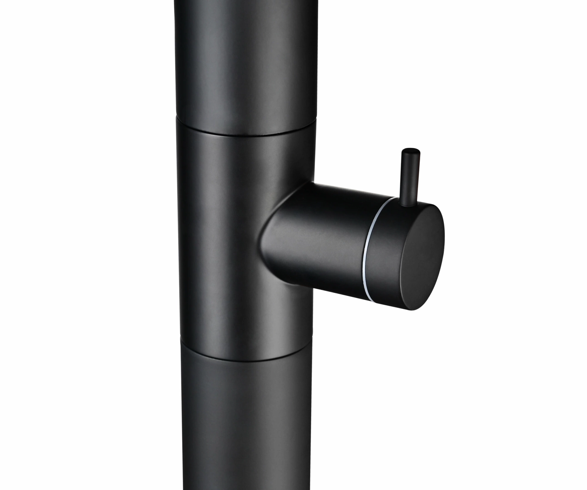 Душевая колонна напольная с краном без смешивания poolimex oregon gpo006/ang matt black