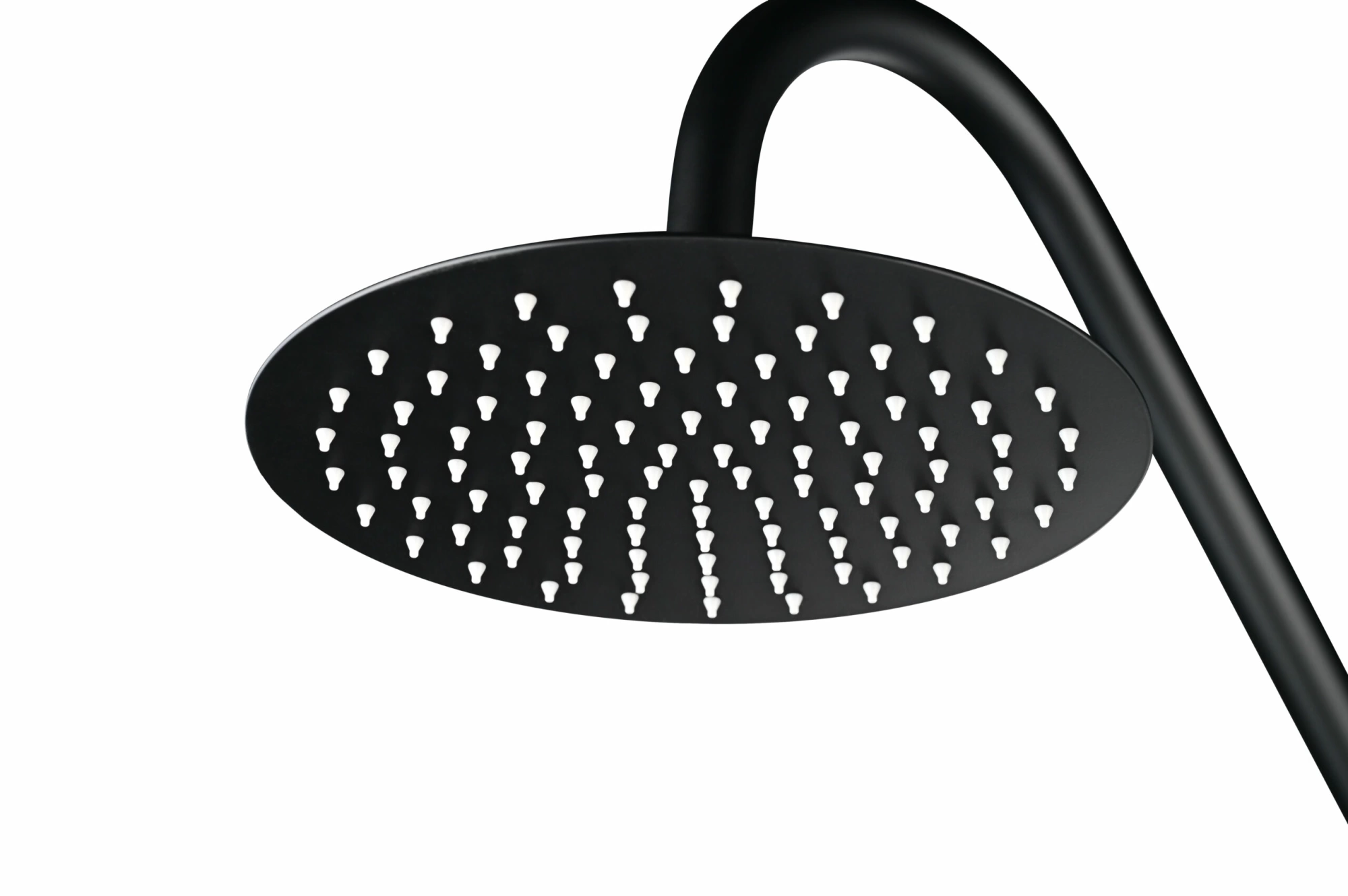 Душевая колонна напольная с переключателем на излив для ног без смешивания воды poolimex dakota gpd003/ang matt black